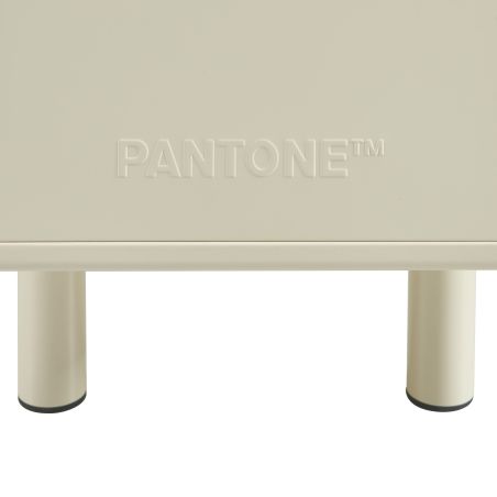 Buffet PANTONE métal beige tofu 3 portes 160cm