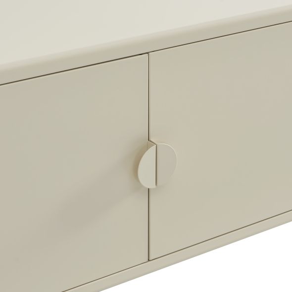 Meuble TV PANTONE métal beige tofu 180cm