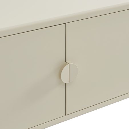 Meuble TV PANTONE métal beige tofu 180cm