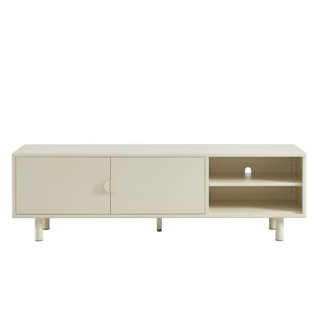 Meuble TV PANTONE métal beige tofu 180cm