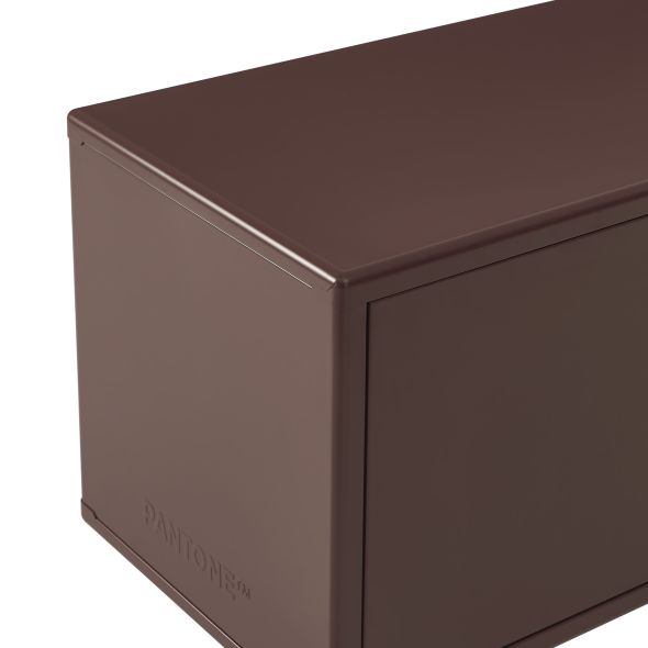 Meuble TV PANTONE métal marron chocolat 180cm