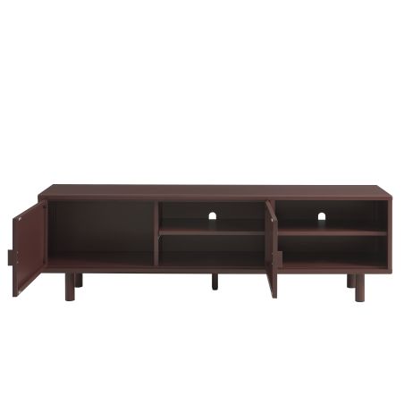 Meuble TV PANTONE métal marron chocolat 180cm