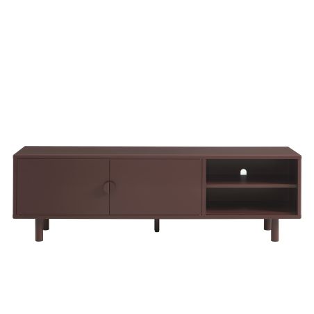 Meuble TV PANTONE métal marron chocolat 180cm