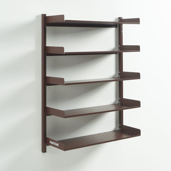 Etagère murale PANTONE métal marron chocolat h80cm