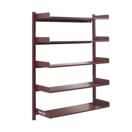 Etagère murale PANTONE métal bordeaux h80cm