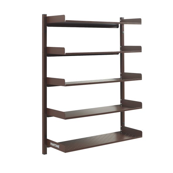 Etagère murale PANTONE métal marron chocolat h80cm
