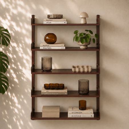 Etagère murale PANTONE métal marron chocolat h80cm