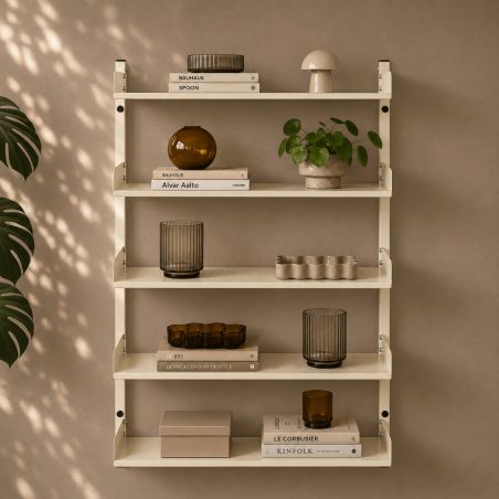 Etagère murale PANTONE métal beige tofu h80cm