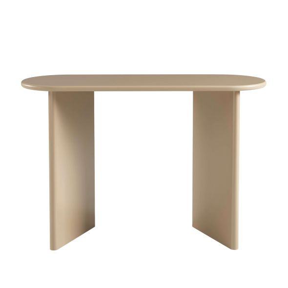 Console KARIA effet lacqué caramel
