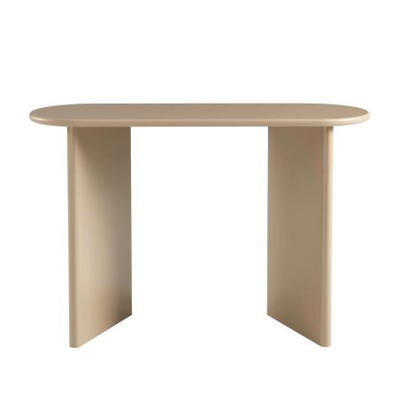 Console KARIA effet lacqué caramel