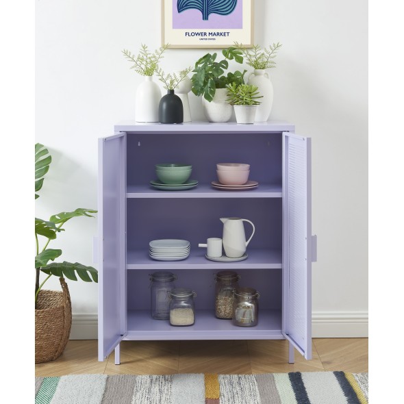 Buffet PANTONE métal lilas h100cm
