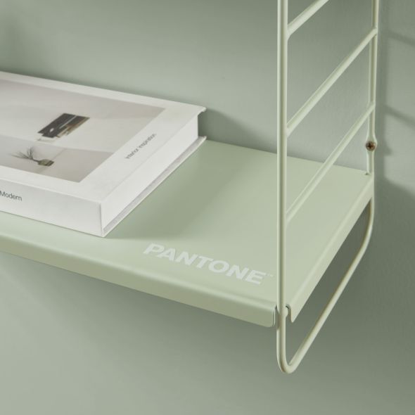Etagère murale 3 niveaux PANTONE métal vert amande 60,5x20cm