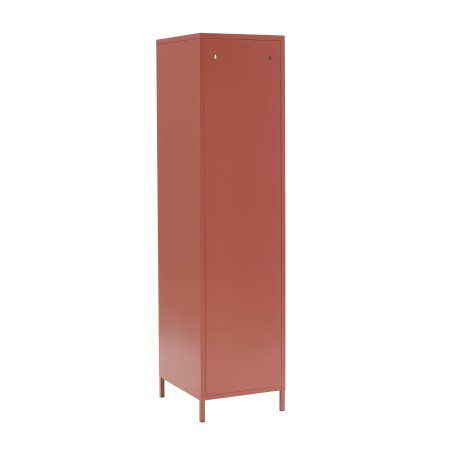 Vestiaire PANTONE terracotta porte en verre cannelé