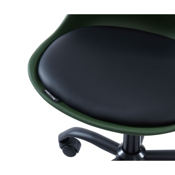 Chaise de bureau PANTONE kaki 5 roulettes