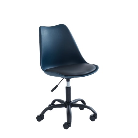Chaise de bureau PANTONE bleu nuit 5 roulettes