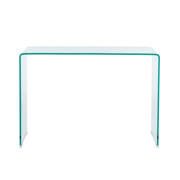 Console GINZA verre trempé transparent 110cm