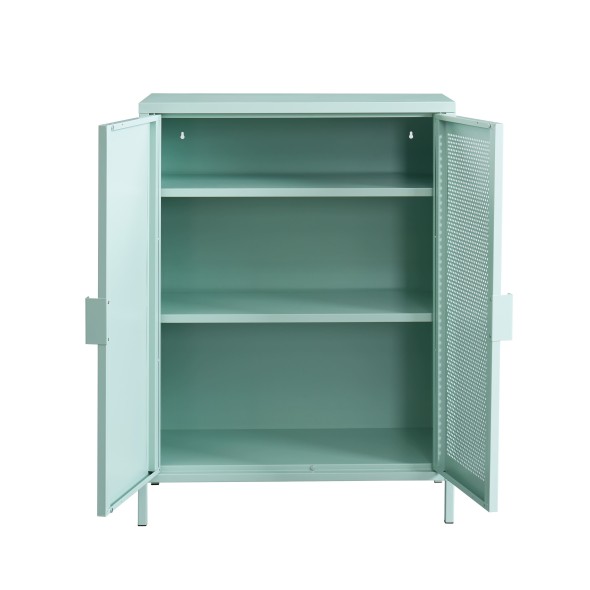 Buffet PANTONE métal vert menthe h100cm