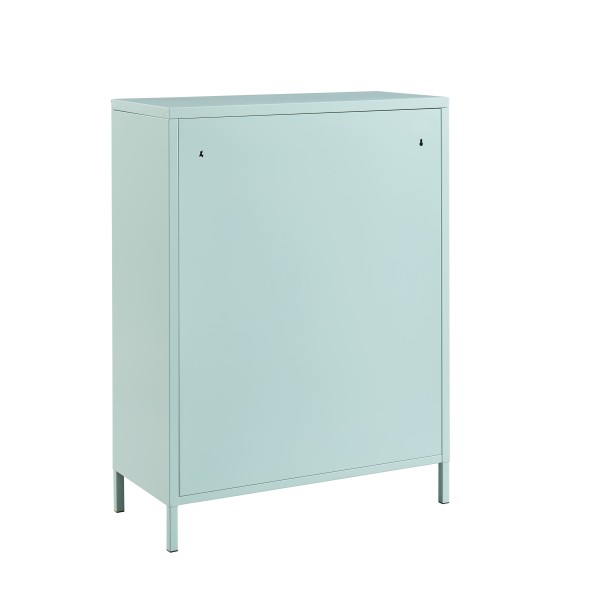 Buffet PANTONE métal vert menthe h100cm
