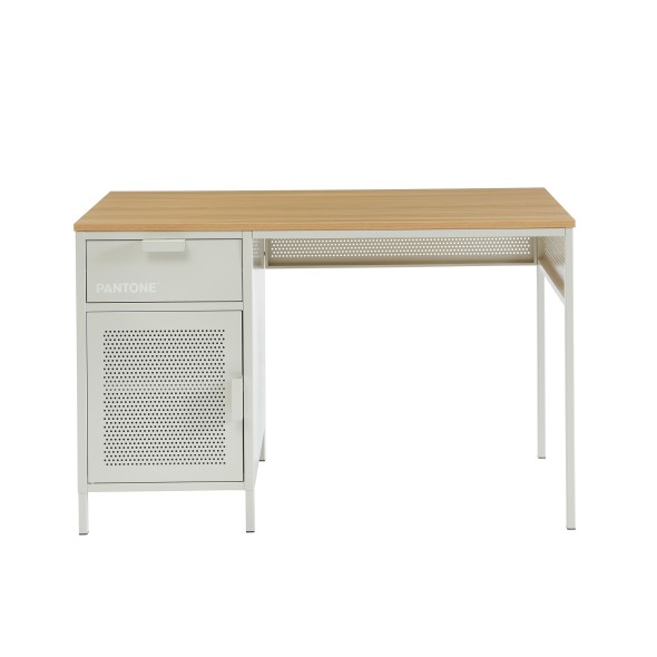 Bureau PANTONE métal beige sable 120cm