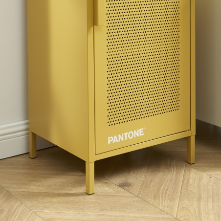 Meuble de rangement PANTONE métal jaune moutarde h105cm