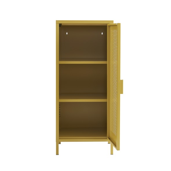 Meuble de rangement PANTONE métal jaune moutarde h105cm