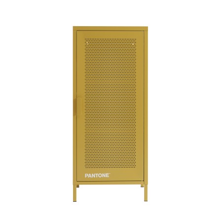 Meuble de rangement PANTONE métal jaune moutarde h105cm