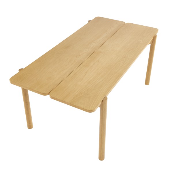 Table à manger AGATA placage chêne 180cm