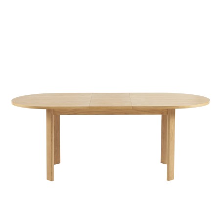 Table à manger extensible ZELIE placage chêne 160 à 200cm