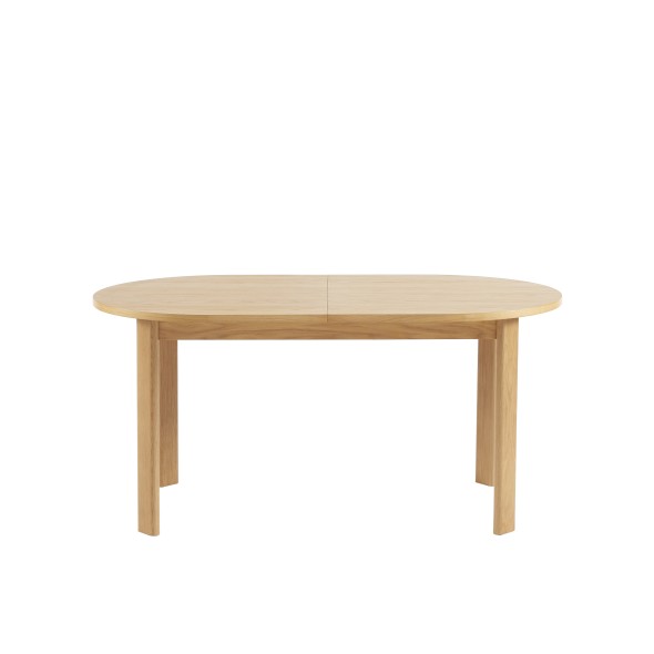 Table à manger extensible ZELIE placage chêne 160 à 200cm