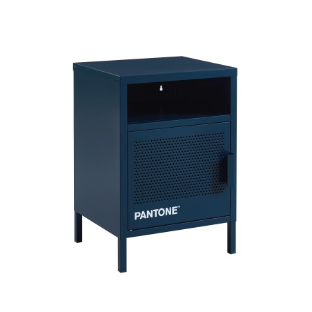 Table de chevet PANTONE métal bleu nuit 40cm