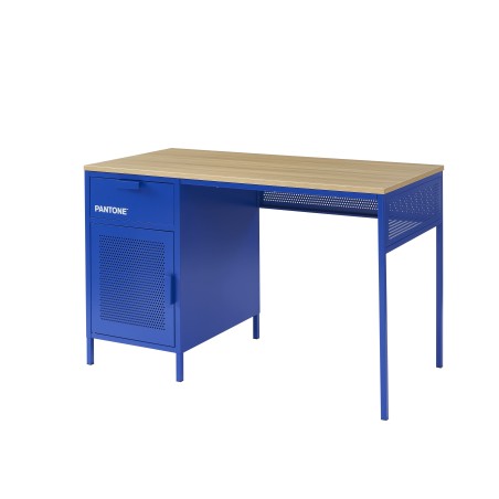 Bureau PANTONE métal bleu électrique 120cm