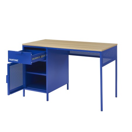 Bureau PANTONE métal bleu électrique 120cm