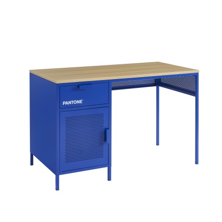 Bureau PANTONE métal bleu électrique 120cm