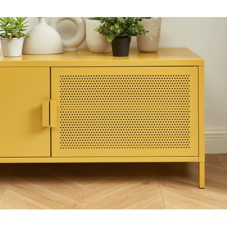 Meuble TV PANTONE jaune moutarde