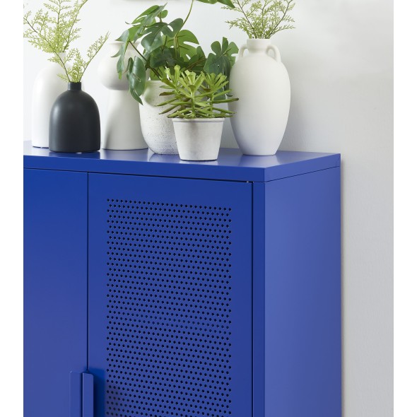 Buffet PANTONE métal bleu électrique h100cm