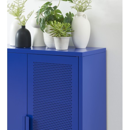 Buffet PANTONE métal bleu électrique h100cm