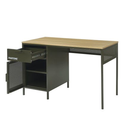 Bureau PANTONE métal vert olive foncé 120cm