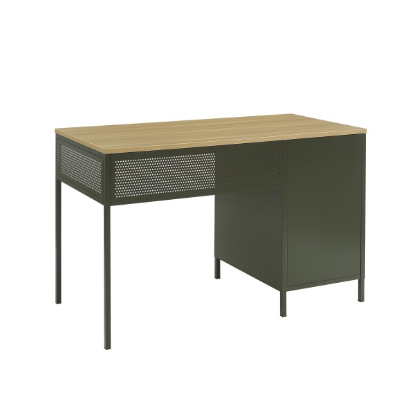 Bureau PANTONE métal vert olive foncé 120cm