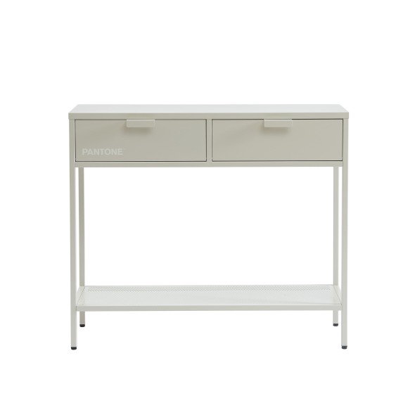 Console PANTONE métal beige sable 100cm