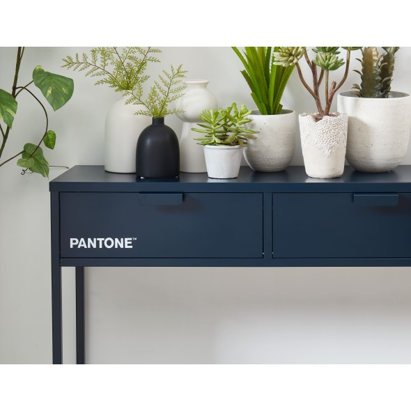 Console PANTONE métal bleu nuit 100cm