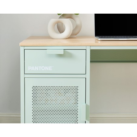 Bureau PANTONE métal vert menthe 120cm