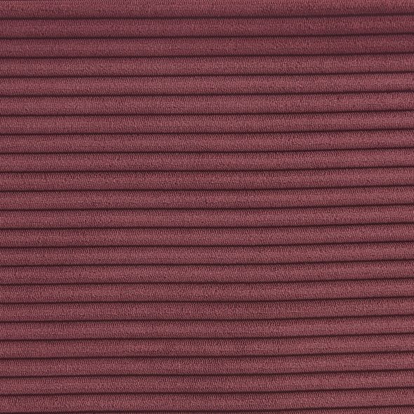 Lit coffre KORALL velours cotelé bordeaux 160x200 sommier inclus