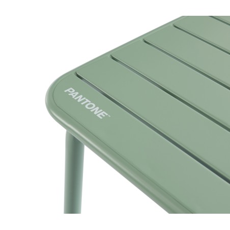 Table de jardin PANTONE en acier vert menthe 70x70 cm