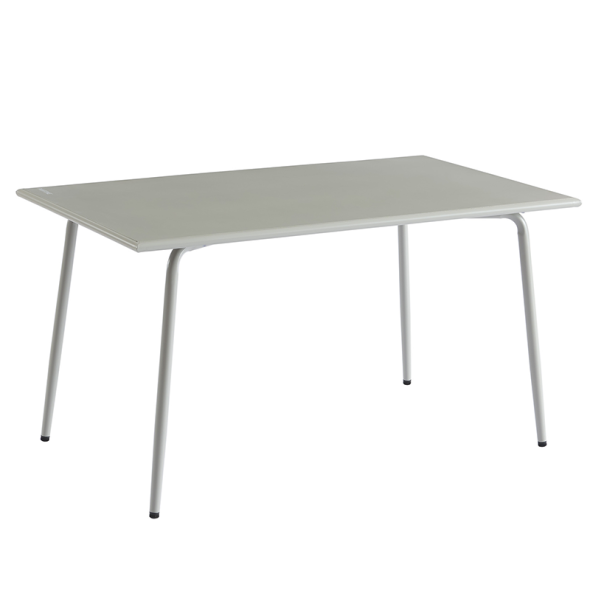 Table de jardin PANTONE coloris gris glacier 140x80 cm