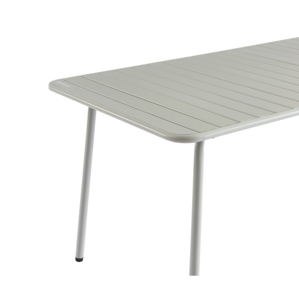 Table de jardin PANTONE en acier gris glacier 160x90 cm