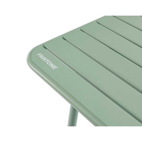 Table de jardin PANTONE en acier vert menthe 160x90 cm