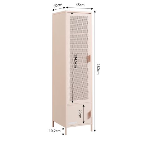 Vestiaire PANTONE métal rose blush h180cm