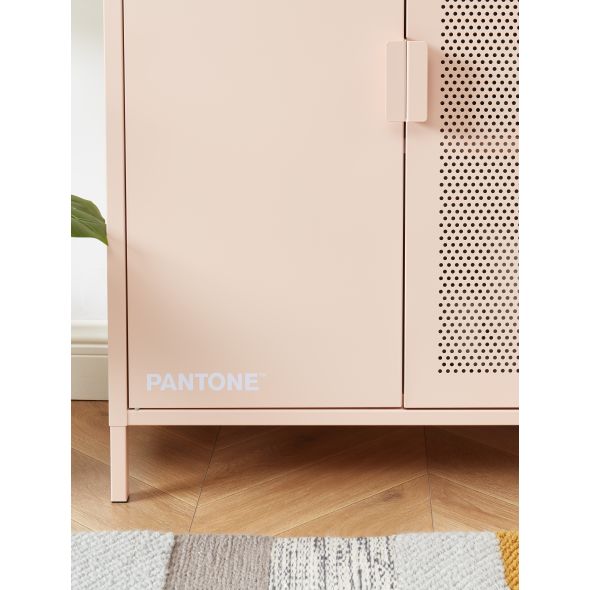 Buffet PANTONE métal rose blush h100cm