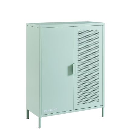 Buffet PANTONE métal vert menthe h100cm