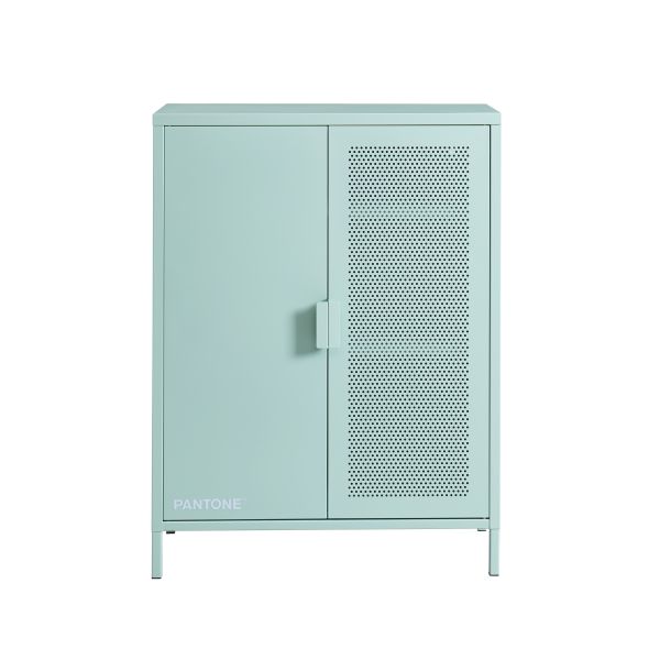 Buffet PANTONE métal vert menthe h100cm